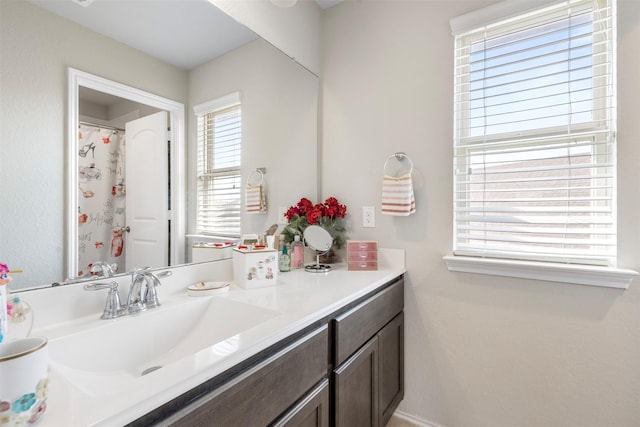 bathroom featuring vanity