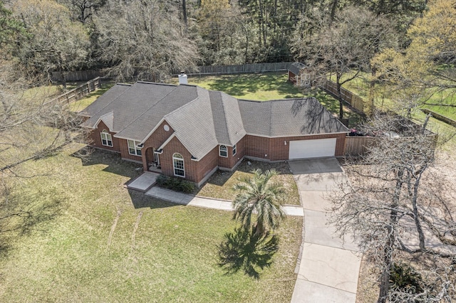 birds eye view of property