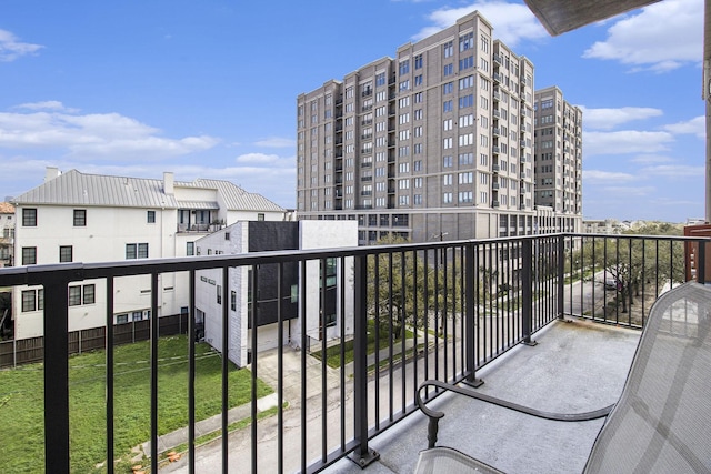 view of balcony