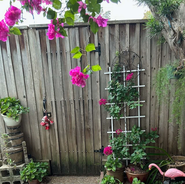 exterior details with fence