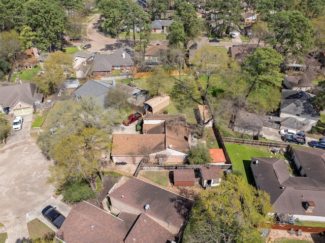 bird's eye view featuring a residential view