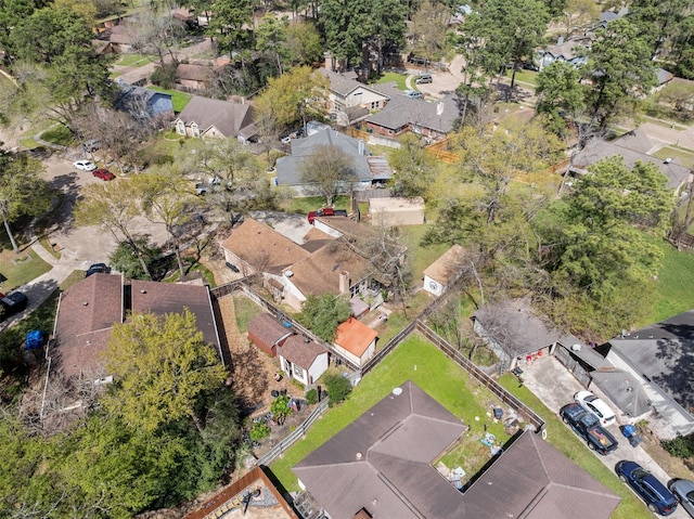 bird's eye view featuring a residential view