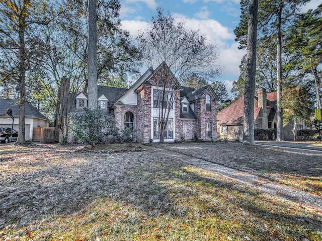 view of front of home with stone siding