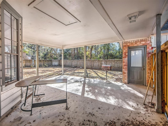 view of patio / terrace with a fenced backyard