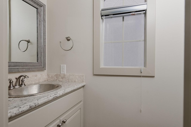 bathroom featuring vanity