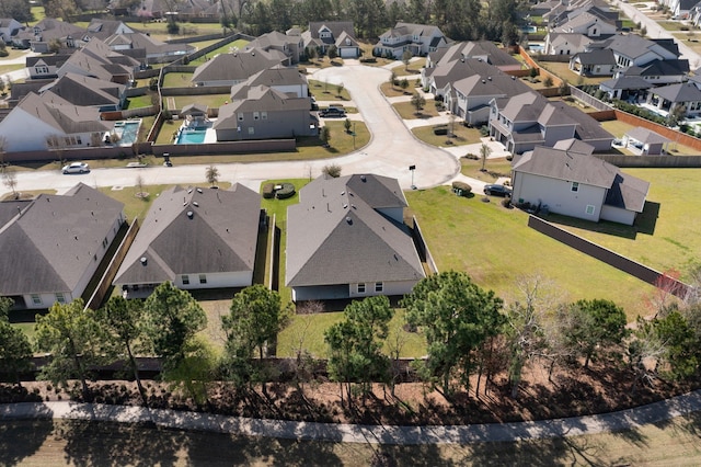 drone / aerial view featuring a residential view