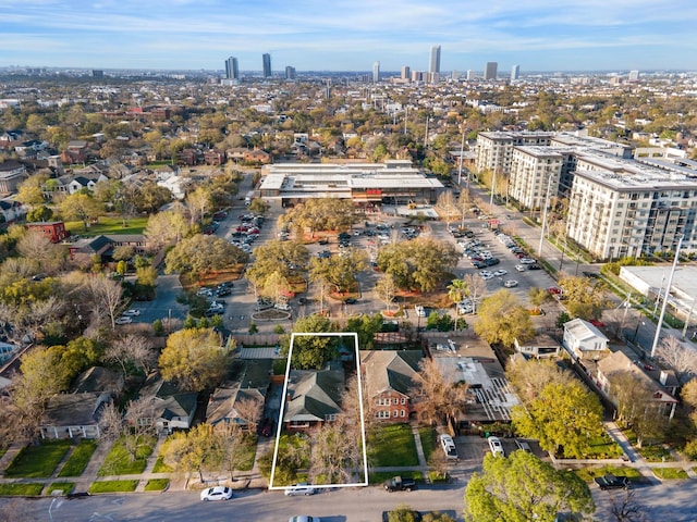 bird's eye view featuring a view of city