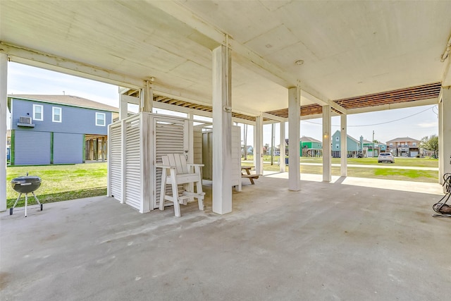 view of patio featuring a residential view