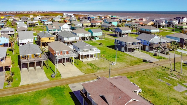 bird's eye view with a residential view