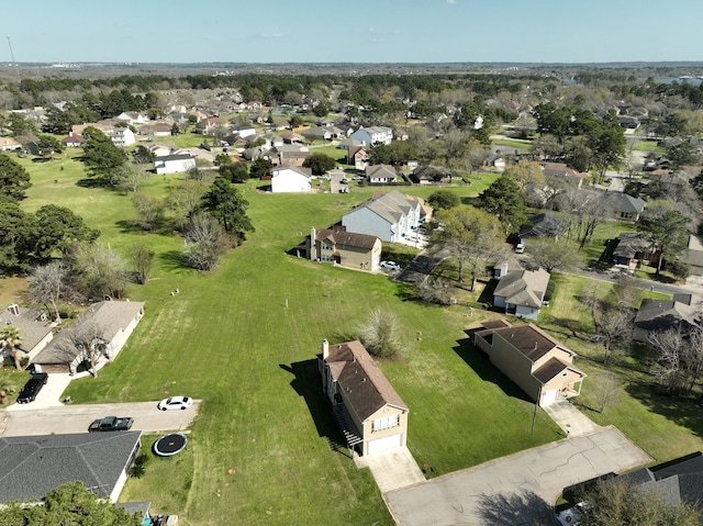 drone / aerial view with a residential view