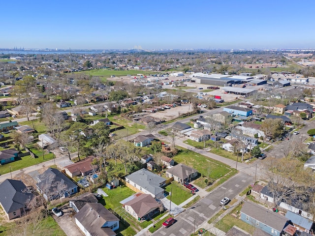 bird's eye view with a residential view