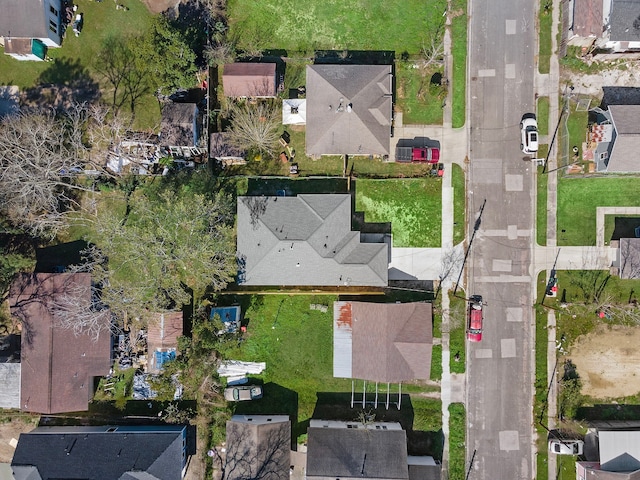 bird's eye view with a residential view