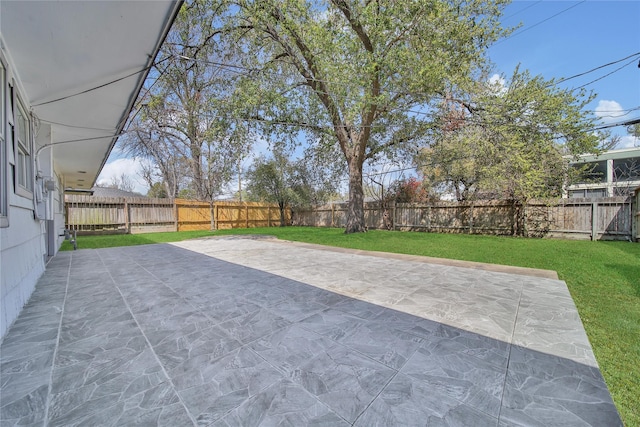 view of patio / terrace featuring a fenced backyard