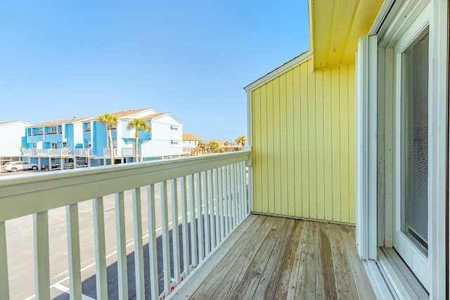 balcony featuring a residential view