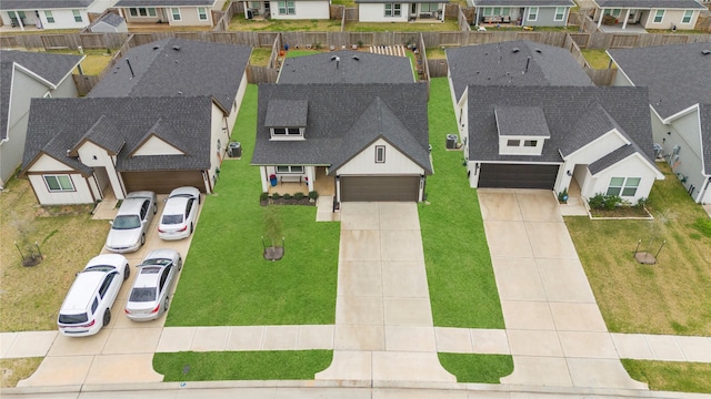 drone / aerial view featuring a residential view