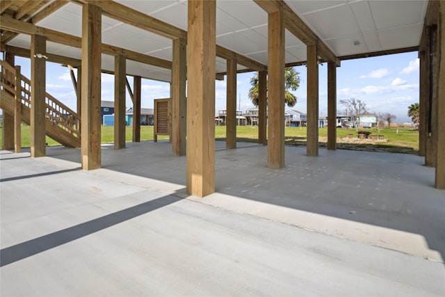 view of patio / terrace with stairs