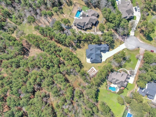 birds eye view of property featuring a residential view