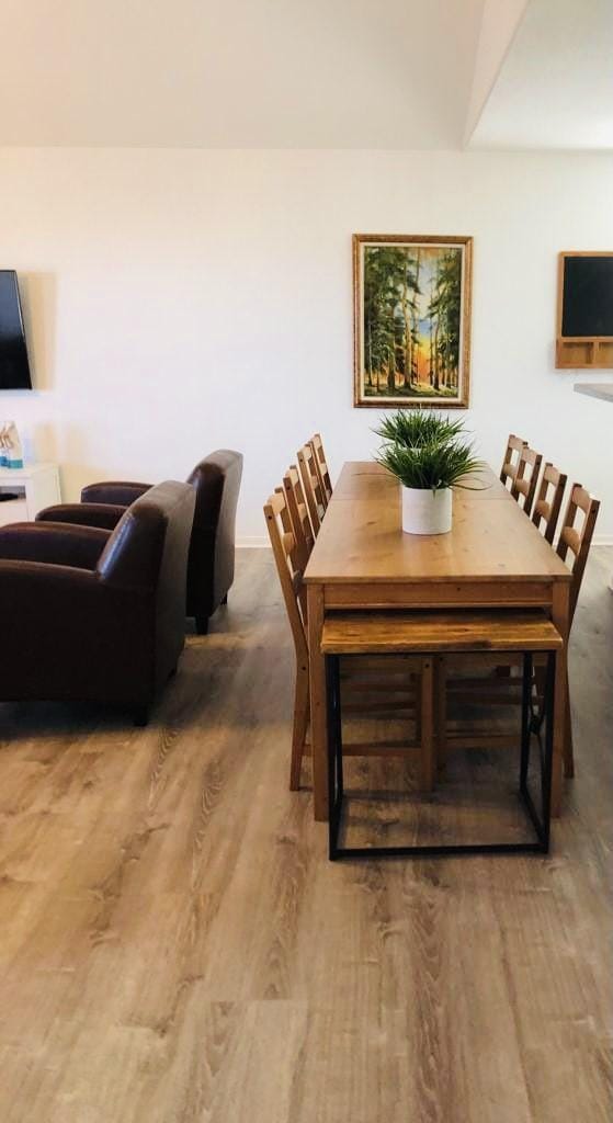 dining room featuring wood finished floors