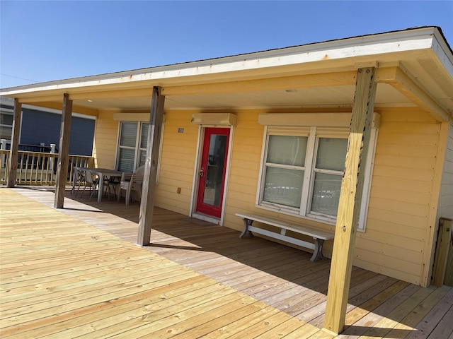 106 Coconut Rd, Surfside Beach, TX 77541 - deck with outdoor dining area