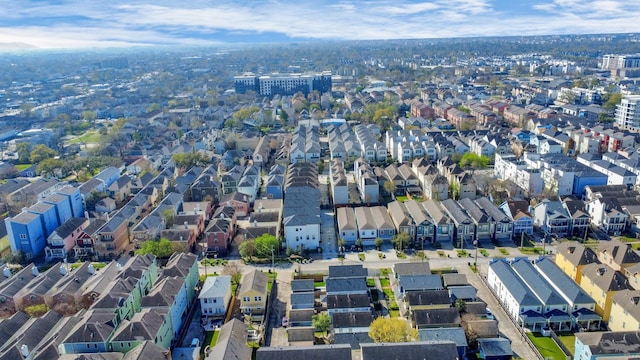 bird's eye view with a residential view