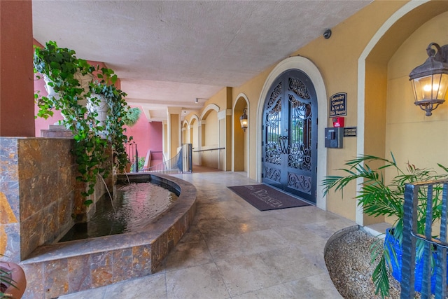 view of exterior entry with french doors