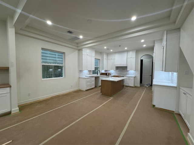 4403 Feagan, Houston, TX 77007 - office space featuring arched walkways, recessed lighting, a raised ceiling, and baseboards