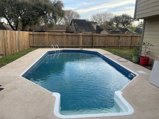 view of pool with a fenced in pool and a fenced backyard