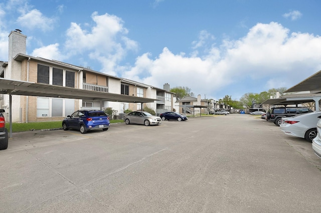 view of road featuring a residential view