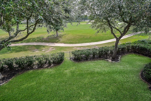 3211 Riviera Dr, Sugar Land, TX 77479 - view of home's community featuring a lawn and fence