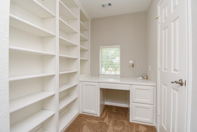 3211 Riviera Dr, Sugar Land, TX 77479 - unfurnished office with visible vents and dark colored carpet