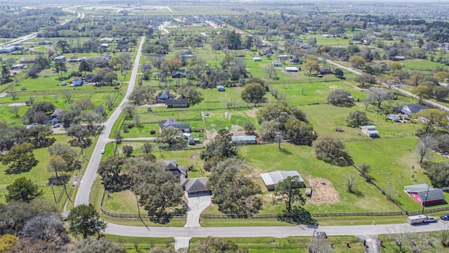 drone / aerial view featuring a rural view