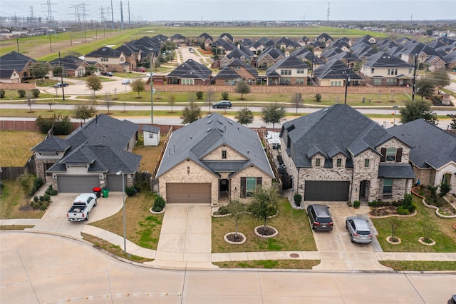 birds eye view of property featuring a residential view