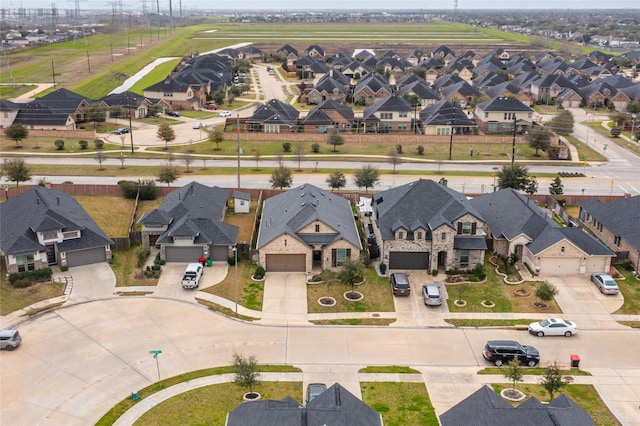 bird's eye view featuring a residential view