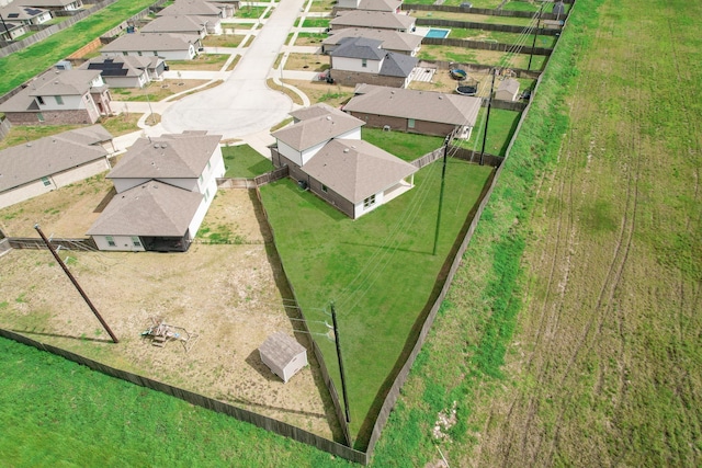 drone / aerial view featuring a residential view