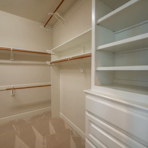 walk in closet featuring carpet