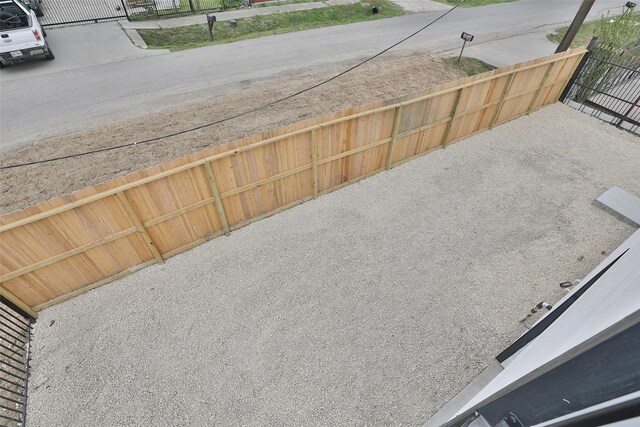 exterior space with fence
