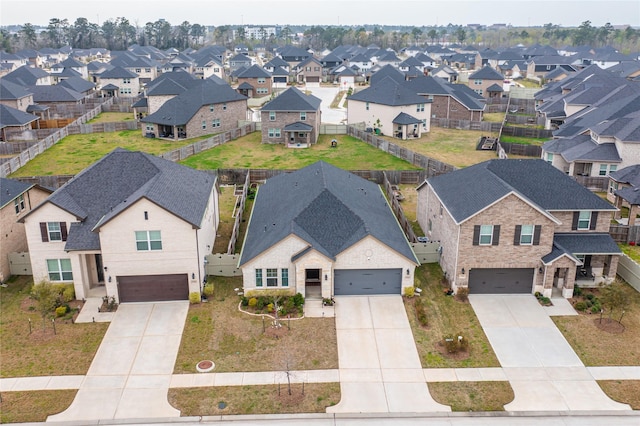 drone / aerial view featuring a residential view