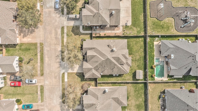 aerial view featuring a residential view