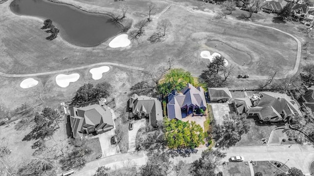 bird's eye view with a residential view