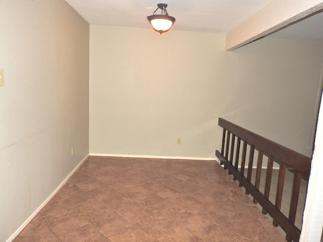 staircase with baseboards