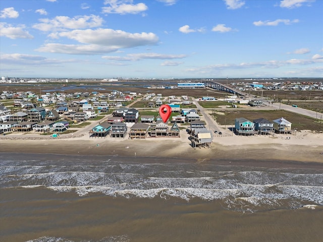 109 Beach Dr, Surfside Beach, TX 77541 - aerial view with a view of the beach and a water view