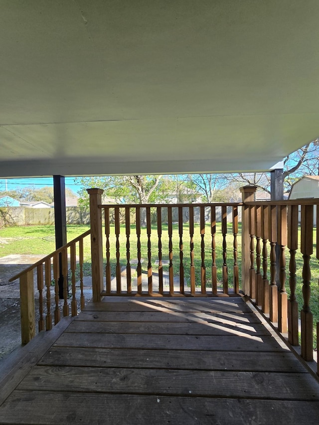 view of deck
