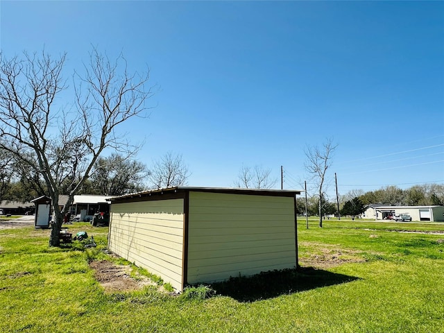 view of shed