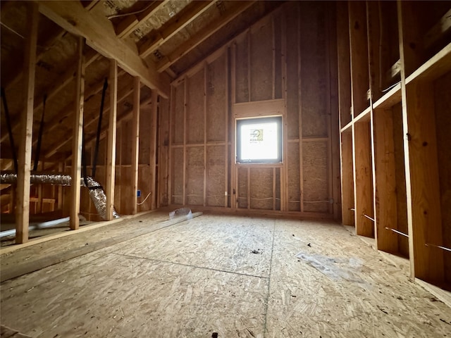 view of attic