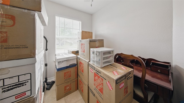 view of storage room