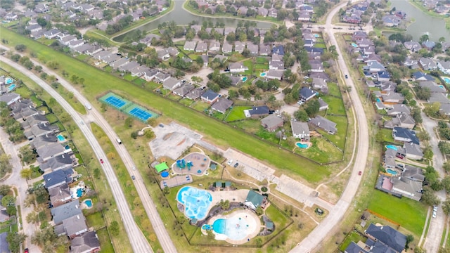 bird's eye view featuring a residential view