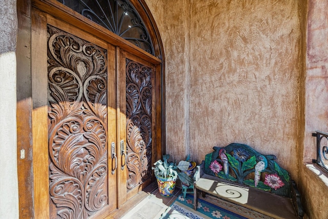 view of exterior entry