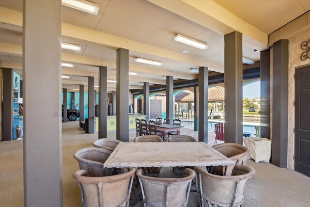 view of dining space