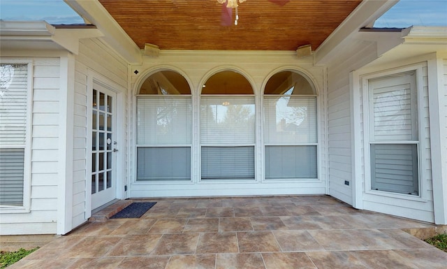 view of patio with covered porch