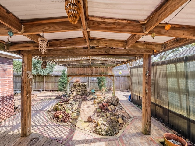 2402 Duhon Pl, Seabrook, TX 77586 - fenced backyard with a patio area